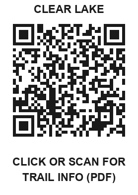 QR code: Clear Lake trail info PDF