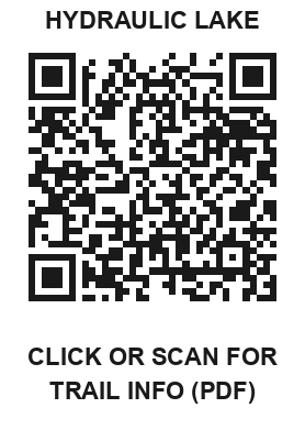 QR code: Hydraulic Lake trail info PDF