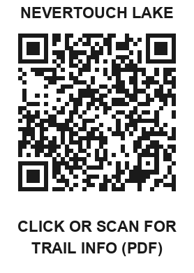 QR code: Nevertouch Lake trail info PDF