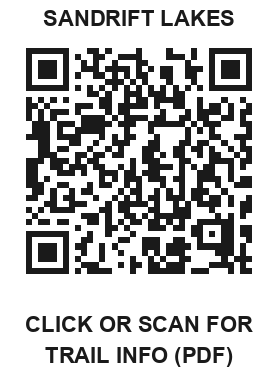 QR code: Sandrift Lakes trail info PDF
